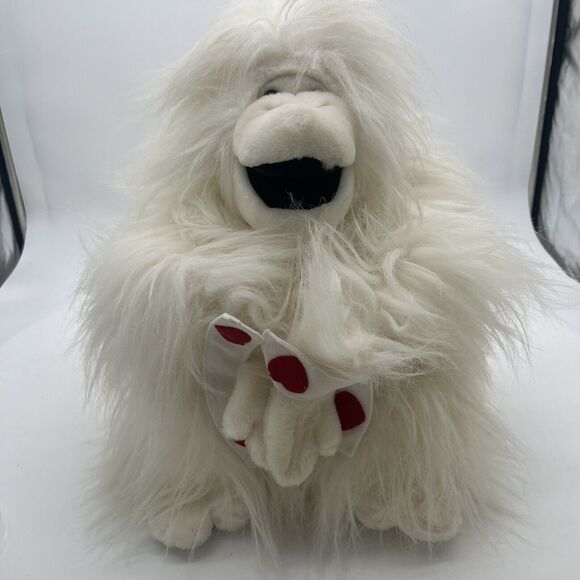 Aurora AA Plush White Gorilla Monkey Bungee Love Cupids Connection Red Hearts - Picture 1 of 9